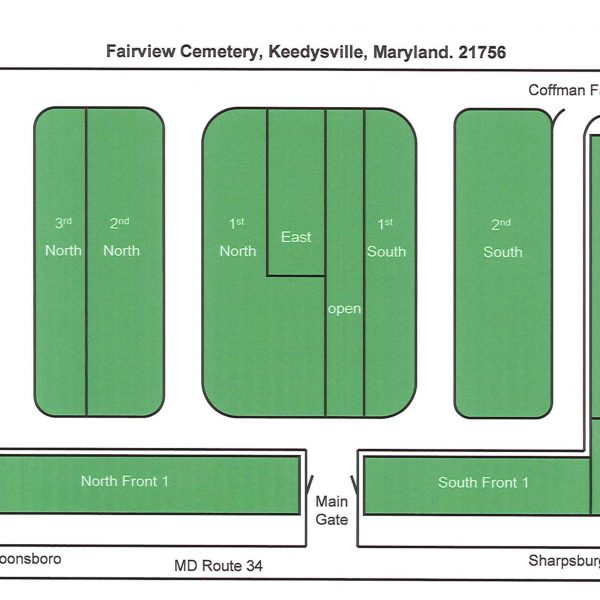 Fairview Cemetery Plot Map